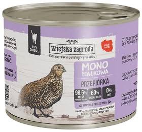 Wiejska Zagroda MONOBIAŁKOWA Przepiórka 200g, Nowość!   