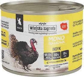 Wiejska Zagroda MONOBIAŁKOWA Indyk Dla Kociąt 200g, Nowość!       