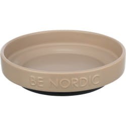 Trixie Miska Ceramiczna Na Gumie BE NORDIC Taupe Matowa, 0,3l/16 cm, Nowość! 