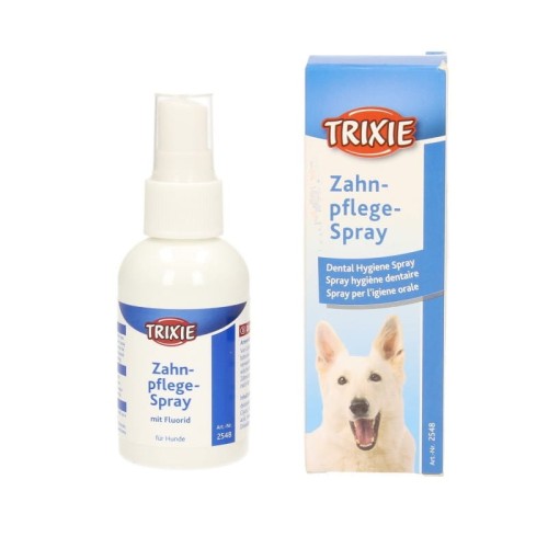 Trixie Dental Care Spray Do Czyszczenia Zębów Dla Kotów i Psów, 50 ml, Odświeża Oddech, Ogranicza Płytkę Nazębną! Nowość!  
