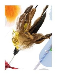 YARRO Bardzo Długa Wędka z Brązowymi Piórami! 90/90/20 cm!