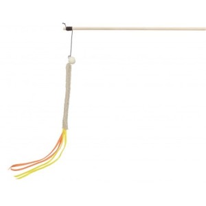 Trixie Wędka z Pluszem i Kolorowymi Tasiemkami 40 cm, Nowość!