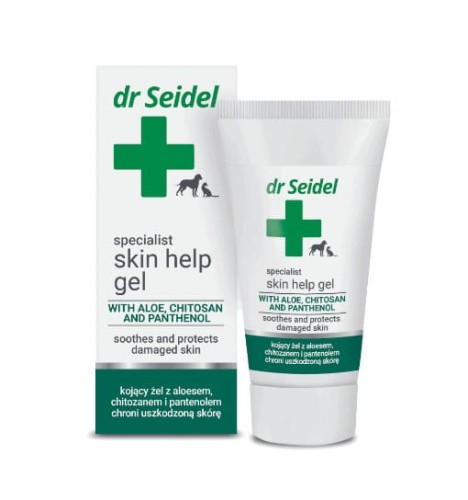 Dr Seidel Skin Help Gel 30 ml, Żel Kojący Na Rany, Aloes, Chitozan i Pantenol w Składzie! Koi, Chroni i Regeneruje Uszkodzoną Skórę! Nowość!