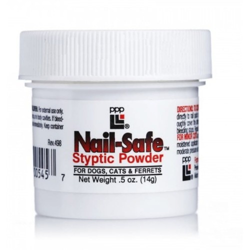 PPP ProCare Nail Safe Styptic Powder 14g, Puder Tamujący Krwawienie Pazurków, Nowość!