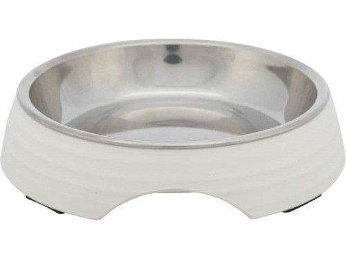 Trixie Miska Biała Płytka Melamina/Stal Nierdzewna 0,2l / 14 cm, Miseczka Wyjmowana Ze Stojaka,  Nowość!