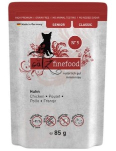 Catz Finefood Classic Senior No. 03 Kurczak 85g, Receptura Dopasowana Do Potrzeb Starszych Kotów! Nowość!