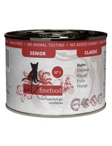 Catz Finefood Classic Senior No. 03 Kurczak 200g, Receptura Dopasowana Do Potrzeb Starszych Kotów! Nowość! 