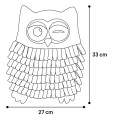Flamingo Mata Węchowa Blue Owl W Kształcie Sowy, Ukryj I Szukaj Przysmaków!