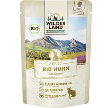 Wildes Land Bio Kurczak z Olejem z Łososia 85g! Składniki z Upraw i Hodowli Kontrolowanych Ekologicznie!  