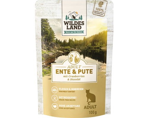 Wildes Land Classic Kaczka i Indyk z Olejem z Krokosza 100 g, Nowość!