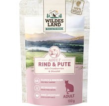 Wildes Land Classic Wołowina i Indyk i Żurawiną i Olejem Krokoszowym 100 g, Nowość!  