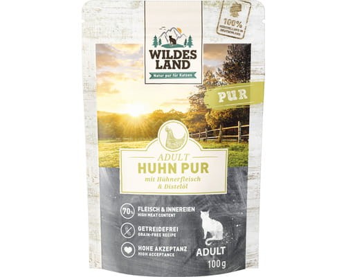 Wildes Land Classic PUR Czysty Kurczak z Olejem Krokoszowym 100 g, Nowość!   