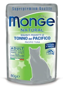 Monge Natural Tuńczyk żółtopłetwy w galarecie saszetka 80 g