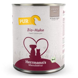 Herrmann's CZYSTE MIĘSO Bio Kurczak 800g, 100% Ekologicznego Kurczaka w Sosie Własnym, Bez Dodatków! Nowość! 