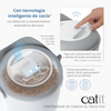 Catit Pixi Smart Vacuum Smart Container Pojemnik Próżniowy Na Suchą Karmę 9,6 litra 26x24,5x30,7 cm Biały/Szary! Ładowany Przez USB! Zabezpiecza Przed Wilgocią, Bakteriami, Roztoczami i Utratą Zapachu! Nowość!