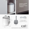 Catit Pixi Smart Vacuum Smart Container Pojemnik Próżniowy Na Suchą Karmę 9,6 litra 26x24,5x30,7 cm Biały/Szary! Ładowany Przez USB! Zabezpiecza Przed Wilgocią, Bakteriami, Roztoczami i Utratą Zapachu! Nowość!