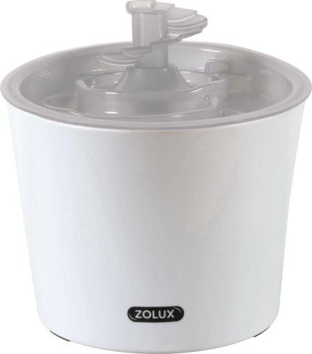 Zolux Fontanna Poidło Calypso 3l Biały/Szary, Nowość! Bardzo Cicha, Automatyczne Wyłączenie Przy Zbyt Niskim Poziomie Wody! 