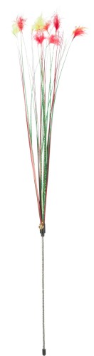 TRIXIE Wędka Dla Kota Świąteczna z Dzwonkiem i Kolorowymi Piórkami, 31 cm! Nowość!