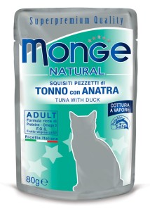 Monge Natural Tuńczyk z kaczką w galarecie saszetka 80 g