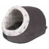 Trixie Diamond Legowisko Budka Jaskinia 35x26x40 cm, Antracyt/Biały, Wyjmowana Poducha! Miękkie i Aksamitne! Nowość!