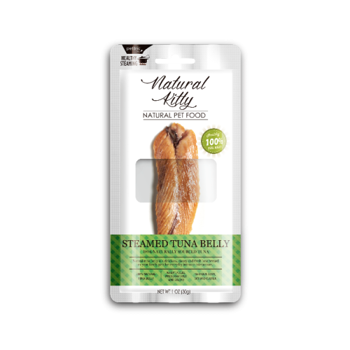 Pettric Natural Kitty Steamed Tuna Belly Czysty Filet z Tuńczyka Gotowany Na Parze 30 g, Nowość!   