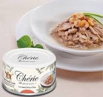 Pettric Cherie Hairball Control Tuńczyk z Krewetkami w Sosie 80g, Formuła Przeciwko Kulom Włosowym! Nowość!