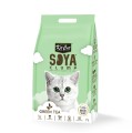 Kit Cat Soya Clump Green Tea 3,8 l/2,5 kg, Żwirek Sojowy Zbrylający Pellet z Możliwością Wyrzucania Do Toalety! Delikatny Dla Kocich Łapek i Kolorowy! Zapach Zielonej Herbaty! Kształt Zapobiega Wynoszeniu Żwirku z Kuwety! Nowa Szata Graficzna!