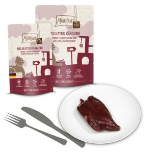 MjAMjAM Mięsna Przyjemność Czysty Kangur Saszetka 300g, Nowa Gramatura!