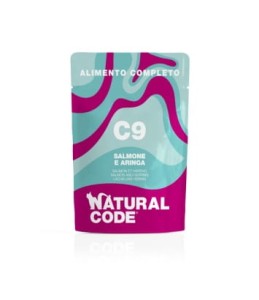 Natural Code Complete C9 Łosoś i Śledź 70g, Kompletna i Zbilansowana! Delikatne i Miękkie Mielone Mięso! Nowość! 