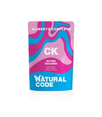 Natural Code Complete CK KITTEN MONOBIAŁKOWY Indyk 70g, Kompletna i Zbilansowana! Delikatne i Miękkie Mielone Mięso! Nowość!   