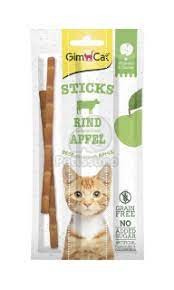 GimCat Duo Stick Wołowina i Jabłko, 3 szt, Miękkie Paluszki, NOWOŚĆ!  