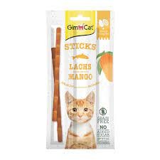 GimCat Duo Stick Łosoś i Mango, 3 szt, Miękkie Paluszki, NOWOŚĆ!   
