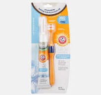 ARM & HAMMER Zestaw Puppies Szczoteczka Do Zębów Napalcowa, Szczoteczka 360 Stopni i Pasta Kokos Mięta 55g Dla Kociąt i Szczeniąt! Innowacyjny Kształt! Dokładne Mycie Zębów! Nowość!