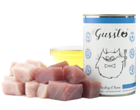 Gussto Cat Świeży indyk i tuńczyk 400 g