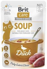 Brit Care Soup Z Kaczką 75g, Aromatyczny Bulion z Kurczakiem, Kocimiętką, Tauryną i Probiotykami! Nowość! 