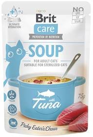 Brit Care Soup Z Tuńczykiem 75g, Aromatyczny Bulion z Tuńczykiem, Kocimiętką, Tauryną i Probiotykami! Nowość!   