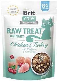 Brit Care Raw Treat Urinary 40g, Liofilizowane Przysmaki Z Kurczakiem, Indykiem Żurawiną i Probiotykami! Dla Zdrowych Dróg Moczowych! Nowość!