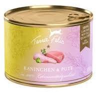 Terra Felis Królik z Indykiem 200g, Bardzo Wysoka Strawność! 100% Składników Jakości Human Grade!          