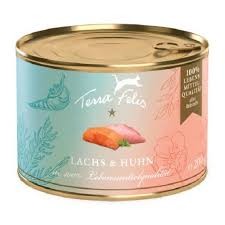 Terra Felis Łosoś z Kurczakiem 200g, 100% Składników Jakości Human Grade!         