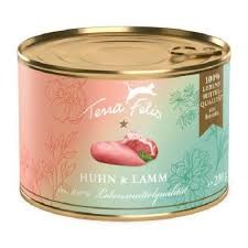 Terra Felis Kurczak z Jagnięciną 200g, Bardzo Wysoka Przyswajalność! 100% Składników Jakości Human Grade!        