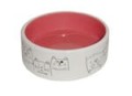 YARRO Miska Ceramiczna Wesołe Koty z Kolorowym Środkiem, 12,5 x 4,5 cm, Nowość!