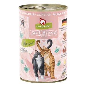 GranataPet DeliCatessen Czysty Łosoś 375 g, Monobiałkowa! Dodatek Nasion Granatu i Małża Zielonego! Nowość!