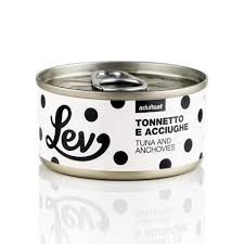 LEV Tuńczyk Z Anchois 70g, Delikatne Fileciki w Sosie Własnym! Włoska Marka z Certyfikatem Dolphin Safe! Nowość!       