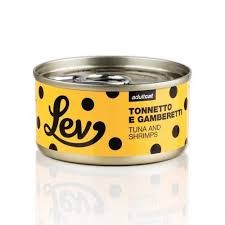 LEV Tuńczyk Z Krewetkami 70g, Delikatne Fileciki w Sosie Własnym! Włoska Marka z Certyfikatem Dolphin Safe! Nowość!        