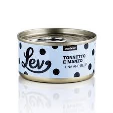 LEV Tuńczyk Z Wołowiną 70g, Delikatne Fileciki w Sosie Własnym! Włoska Marka z Certyfikatem Dolphin Safe! Nowość!          