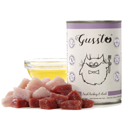 Gussto Cat Świeży indyk i kaczka 400 g