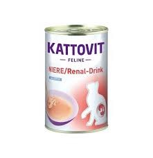 Kattovit Niere / Renal Drink dla Kotów z Ograniczoną Funkcją Nerek 135 ml Kurczak z KACZKĄ, Nowość! 