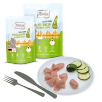 MjAMjAM Chicks & Friends Pyszny Kurczak z Cukinią Gotowaną Na Parze Saszetka 125g! NOWE Opakowanie!