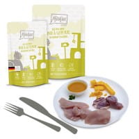 MjAMjAM DUO Delikatna Kaczka i Pyszny Indyk z Dynią Gotowaną Na Parze Saszetka 125g! NOWE Opakowanie!