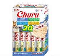 Inaba Churu Creamy Treat Tuna Variety 20 x 14g! 4 Smaki Tuńczyka! Czysty Tuńczyk i z Dodatkami! Nowość!